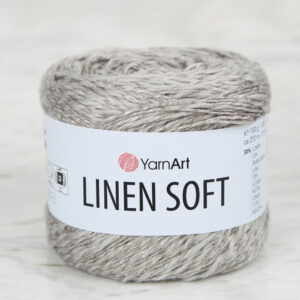 YarnArt Linen Soft Grey Hand Knitting Yarn - 7307