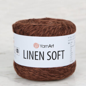 YarnArt Linen Soft Brown Hand Knitting Yarn - 7309