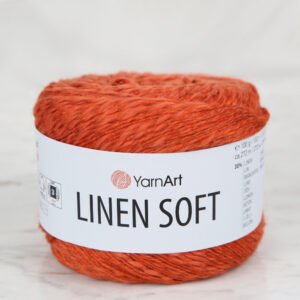 YarnArt Linen Soft Orange Hand Knitting Yarn - 7310