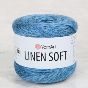YarnArt Linen Soft Blue Hand Knitting Yarn - 7318