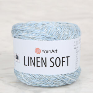 YarnArt Linen Soft Light Blue Hand Knitting Yarn - 7319