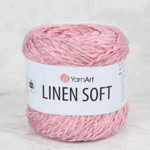 YarnArt Linen Soft Pink Hand Knitting Yarn - 7322