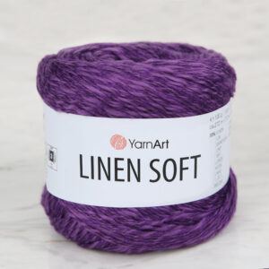 YarnArt Linen Soft Purple Hand Knitting Yarn - 7324