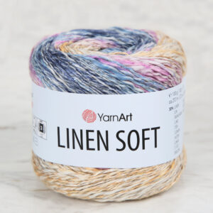 YarnArt Linen Soft Variegated Hand Knitting Yarn - 7404