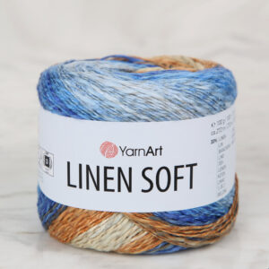 YarnArt Linen Soft Variegated Hand Knitting Yarn - 7411