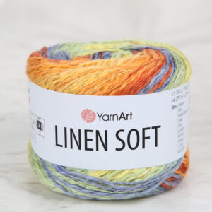 YarnArt Linen Soft Variegated Hand Knitting Yarn - 7412