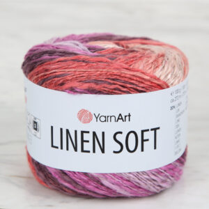 YarnArt Linen Soft Variegated Hand Knitting Yarn - 7413