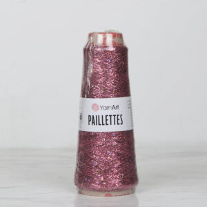 YarnArt Paillettes Pink Sequin Hand Knitting Yarn - 8004