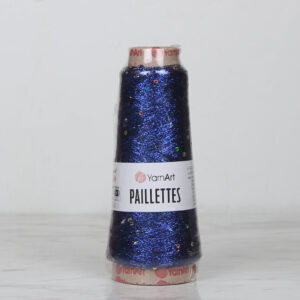 YarnArt Paillettes Navy Blue Sequin Hand Knitting Yarn - 8008