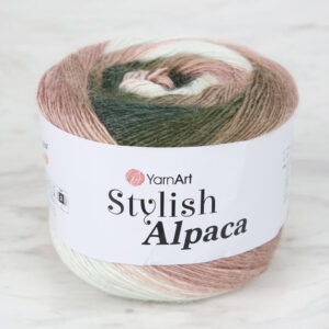 YarnArt Stylish Alpaca Variegated Hand Knitting Yarn - 7702