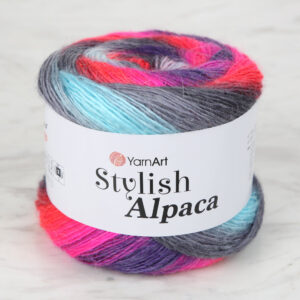 YarnArt Stylish Alpaca Variegated Hand Knitting Yarn - 7711