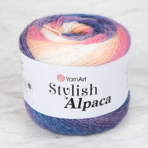 YarnArt Stylish Alpaca Variegated Hand Knitting Yarn - 7717