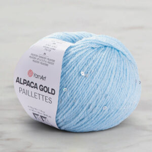 Yarnart Alpaca Gold Paillettes Blue Hand Knitting Yarn - 9305