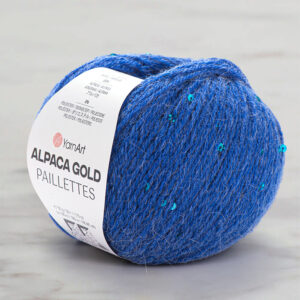Yarnart Alpaca Gold Paillettes Blue Hand Knitting Yarn - 9309