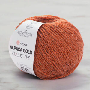 Yarnart Alpaca Gold Paillettes Cinnamon Hand Knitting Yarn - 9312