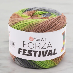 Yarnart Forza Festival Ebruli Hand Knitting Yarn - 2910