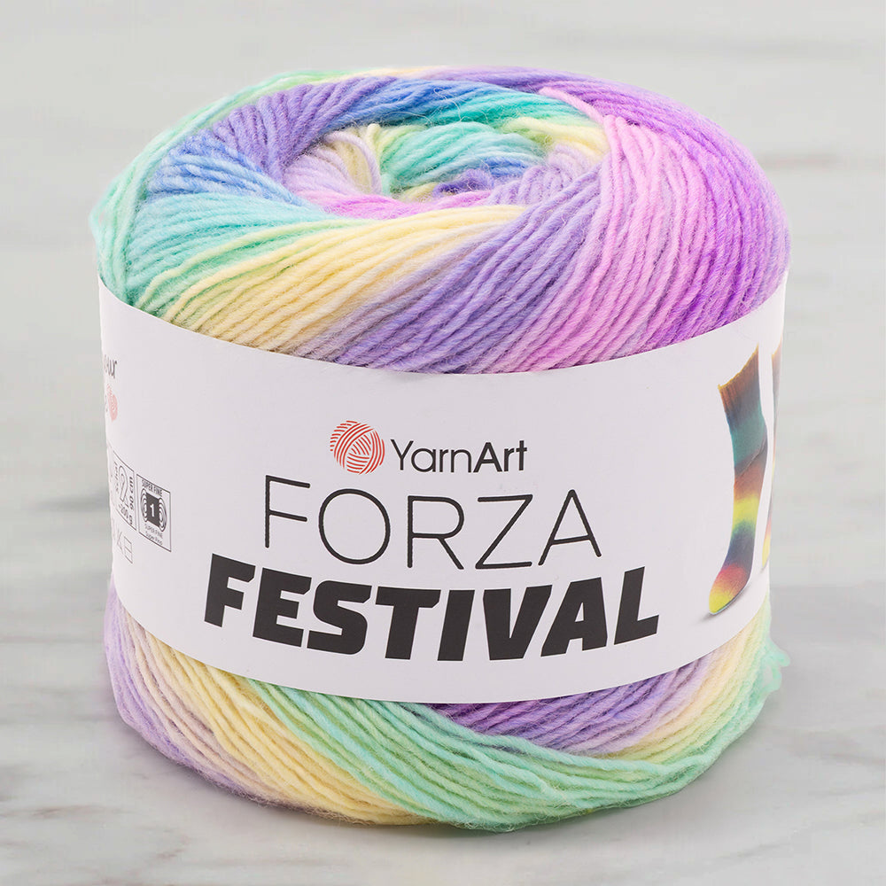 Yarnart Forza Festival Ebruli Hand Knitting Yarn – 2916