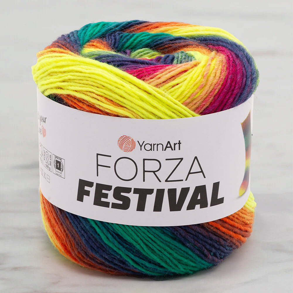 Yarnart Forza Festival Marbled Hand Knitting Yarn – 2917